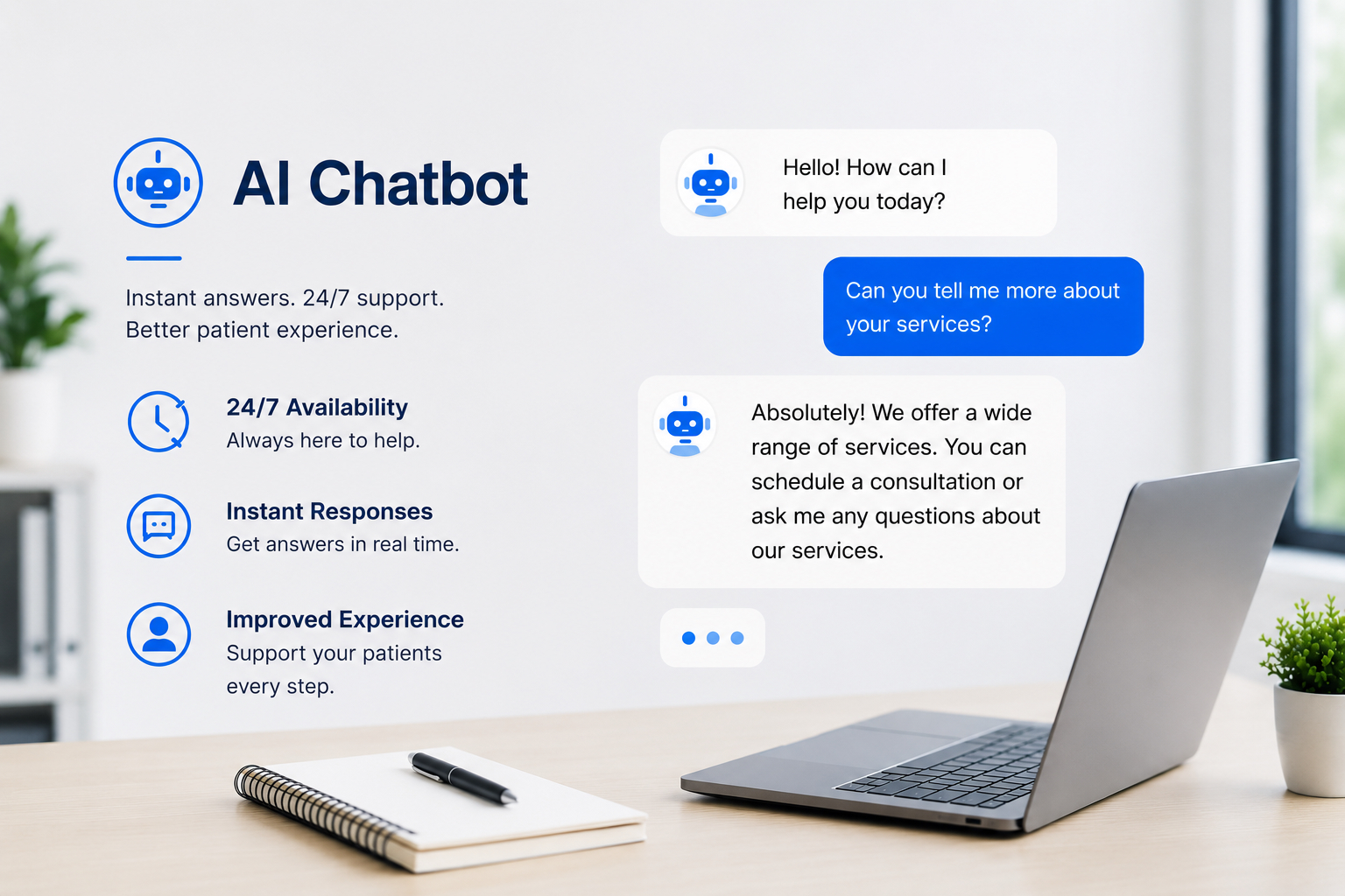 AI Chatbot Showcase Interface